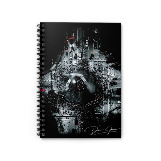 Aerial Street Graphic #611 Spiral Notebook